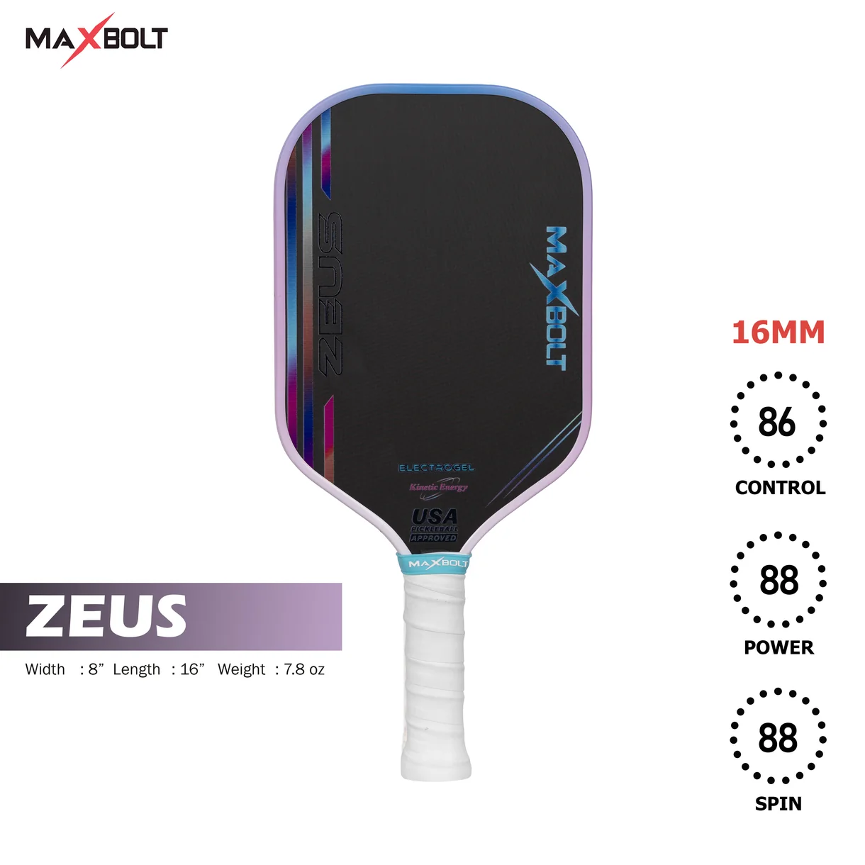 MAXBOLT ZEUS - PICKLEBALL PADDLE