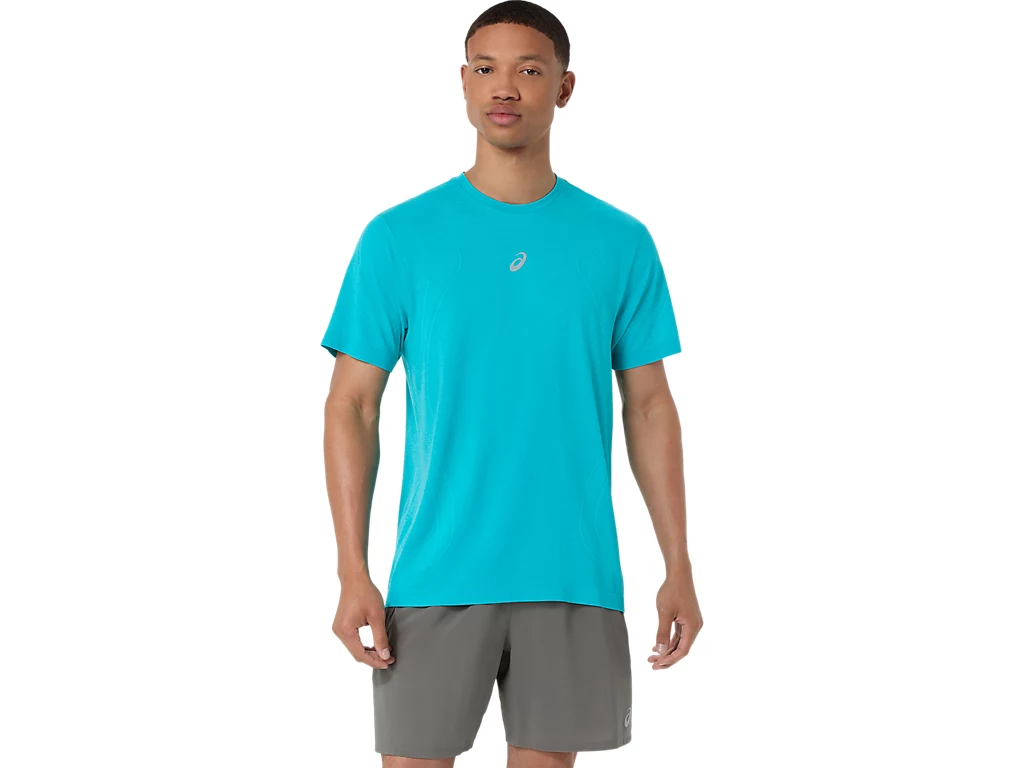 Asics ROAD SEAMLESS SS TOP - ENERGY AQUA