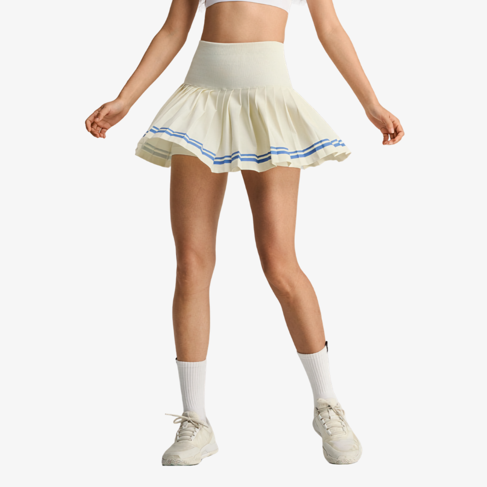 Wilson Women Midtown Tennis Skirt - White Blue 